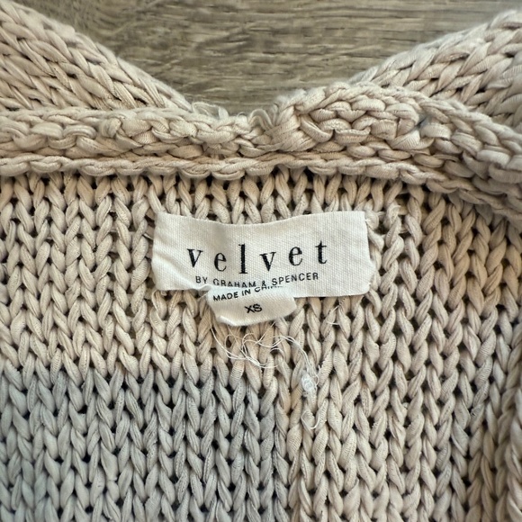 Velvet by Graham and Spencer Cotton Knit Cardigan - Picture 4 of 4